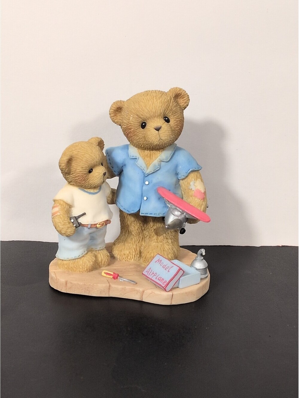 Cherished Teddies Bear 2006 Father and Son Bear Figurine # 4007737 RARE *